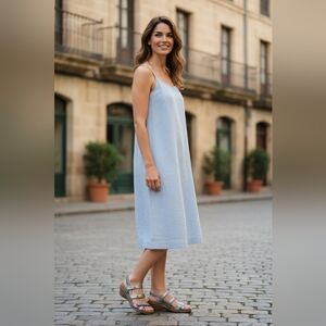 ROMIKA Women's Bali N 07 Wedge Sandal 3 Leather Straps Pewter Lightweignt 36